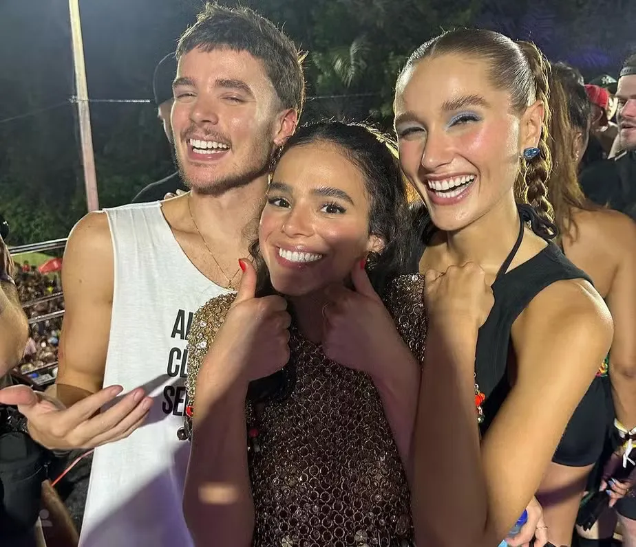 Bruna Marquezine comemora gravidez de Sasha e João Lucas após ser “cupido” do casal