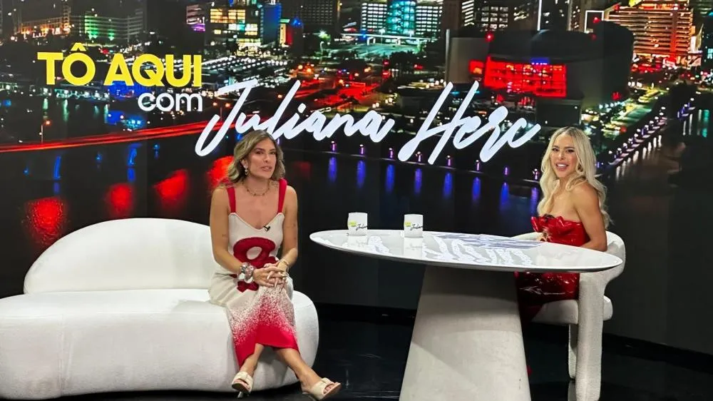 Juliana Herc estreia “Tô Aqui com Juliana Herc” na Record News com participação especial de Lore Improta