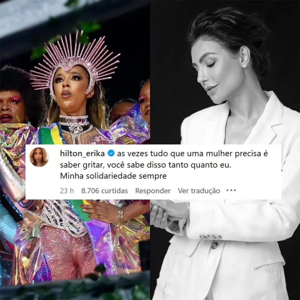 Érika Hilton comenta em post polêmico de Cíntia Chagas: “Você sabe disso tanto quanto eu”