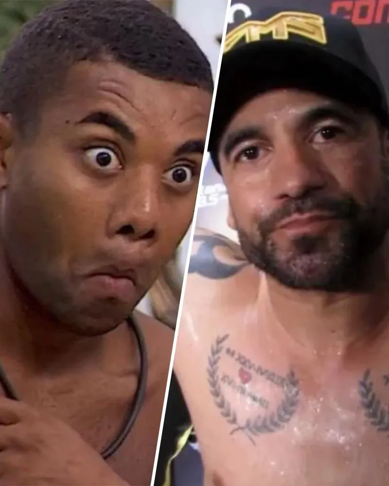 Após perder a peruca em luta, ex-BBB Hadson Nery lança novo desafio: Agora é a vez de Davi Brito