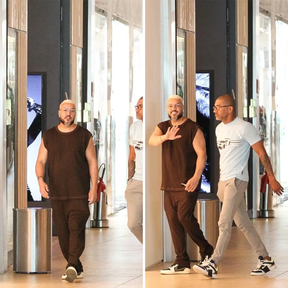 Sem a namorada, Belo curte passeio em shopping no Rio de Janeiro