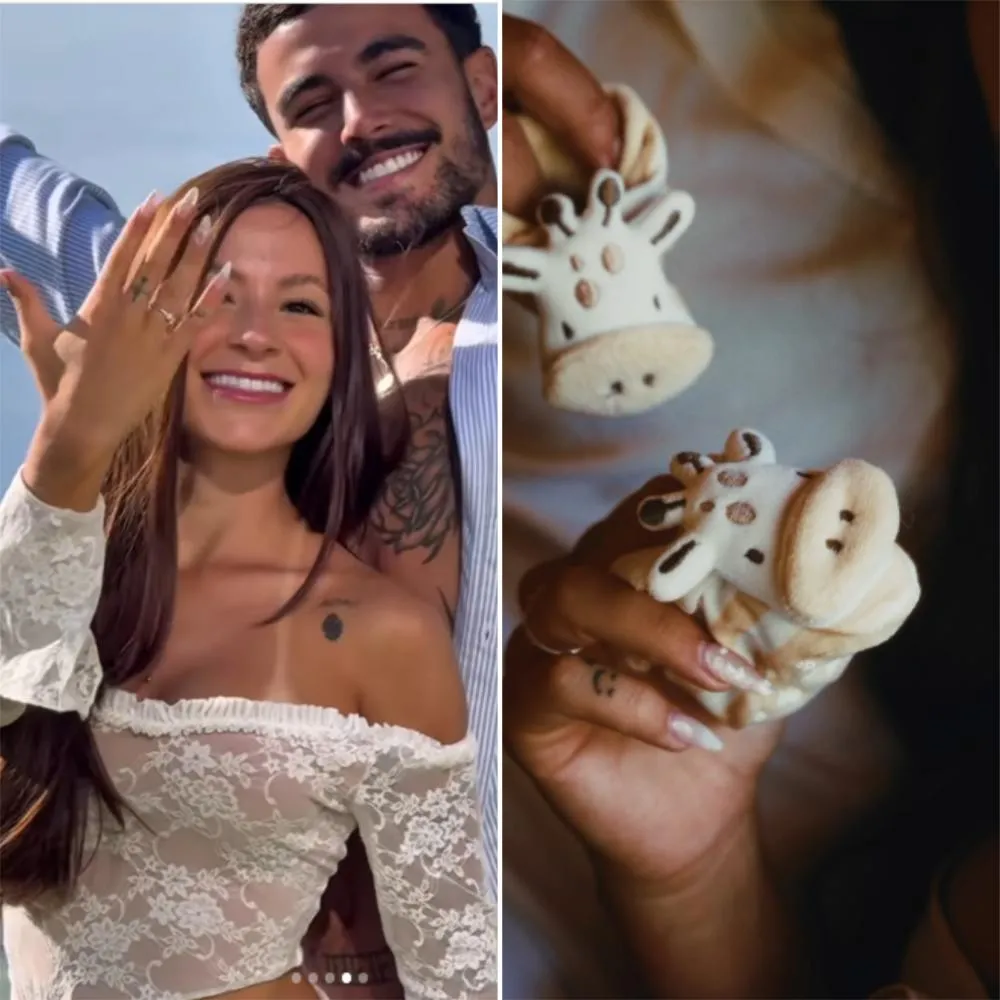 Nathalia Valente e Yuri Meirelles, de 'A Fazenda 15', anunciam que esperam o primeiro filho