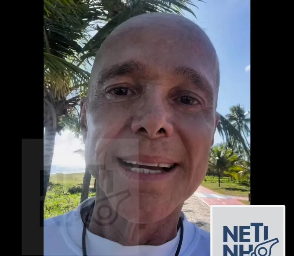 Após diagnóstico de câncer no sistema linfático, Netinho raspa o cabelo; assista ao vídeo