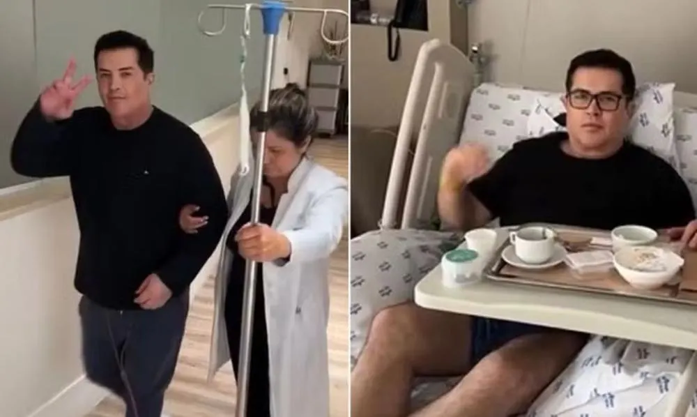 Após cirurgia complexa no abdômen, Beto Barbosa recebe alta médica: “Gritava de dor”
