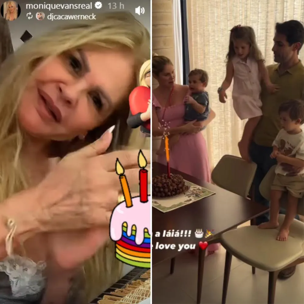 Monique Evans lamenta ausência em festa de aniversário da neta Ayla “Queria muito estar com você”