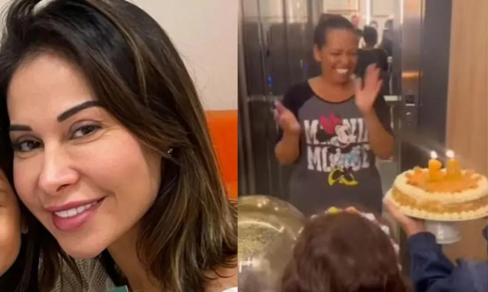 Maíra Cardi presenteia babá com pix de R$10 mil pelo seu aniversário