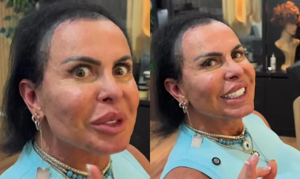 Gretchen revela transformação capilar para preparação para reality: “Este cabelo tem que aguentar 3 meses”