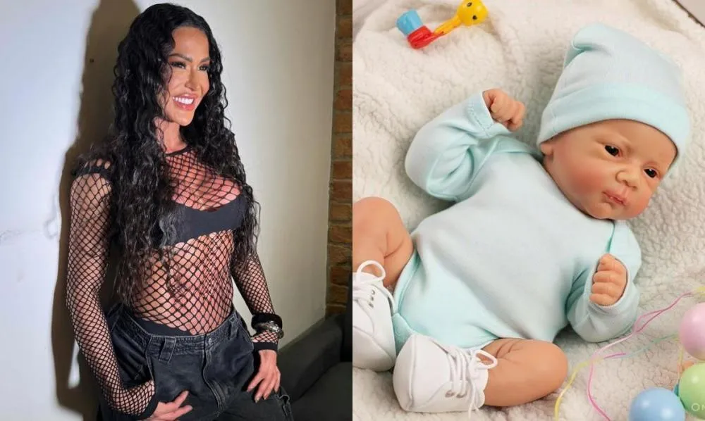 Gracyanne Barbosa entra 'na moda' e adota bebê reborn: “Não vejo a hora do Bê começar a treinar”