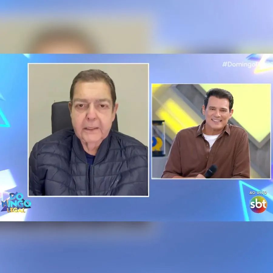 Faustão participa do 'Domingo Legal' e faz homenagem emocionante à esposa
