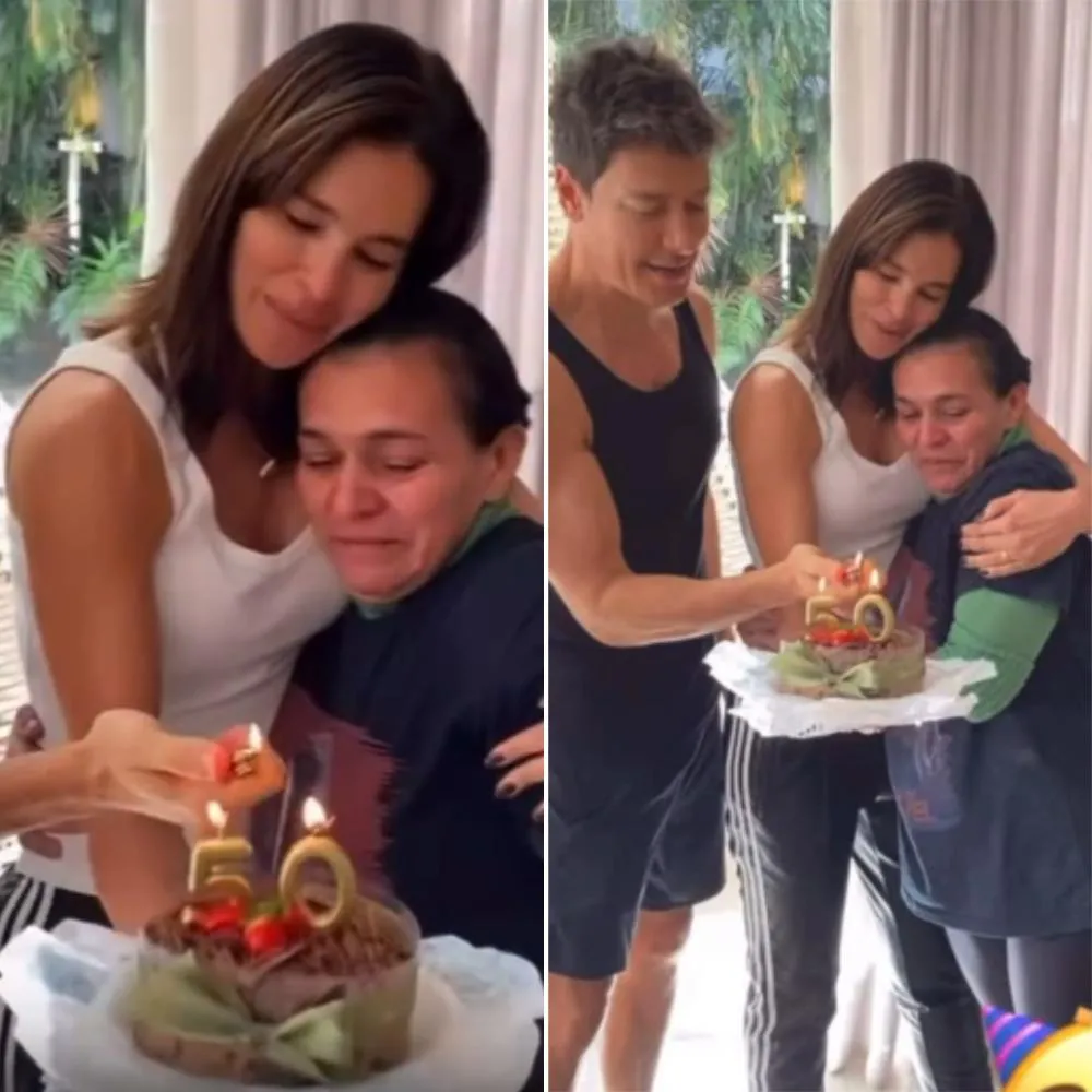 Rodrigo Faro e Vera Viel emocionam funcionária com surpresa; veja o vídeo