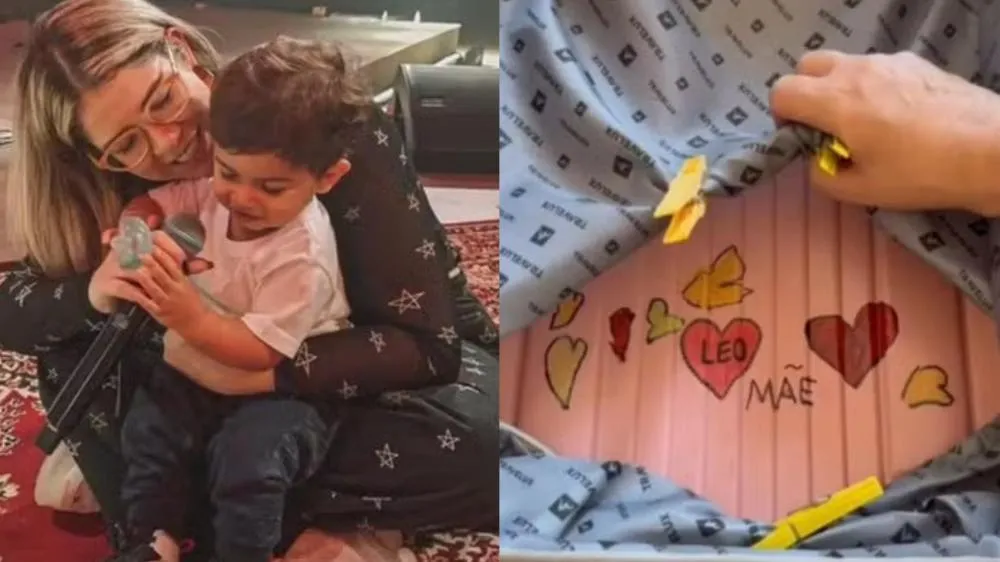 Filho de Marília Mendonça emociona fãs ao escrever a palavra 'mãe' ao lado de homenagem feita por cantora 