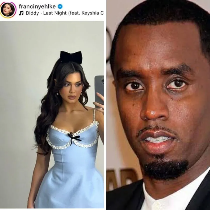 Influenciadora Franciny Ehlke polemiza ao postar foto com música de P Diddy, rapper americano acusado por tráfico sexual 