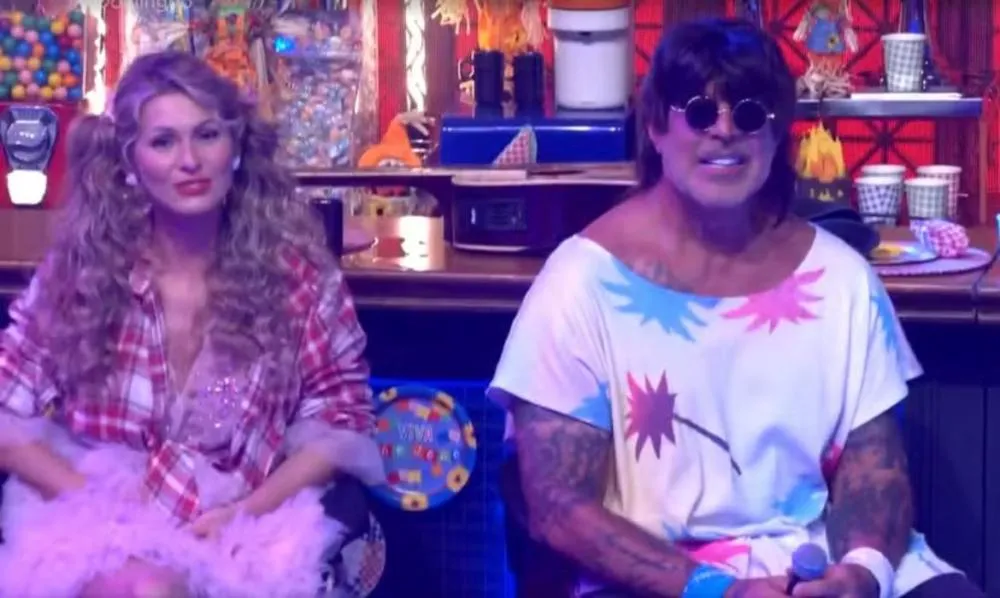 Lívia Andrade e Alexandre Frota não interagem no 'Domingão' e climão chama a atenção; entenda