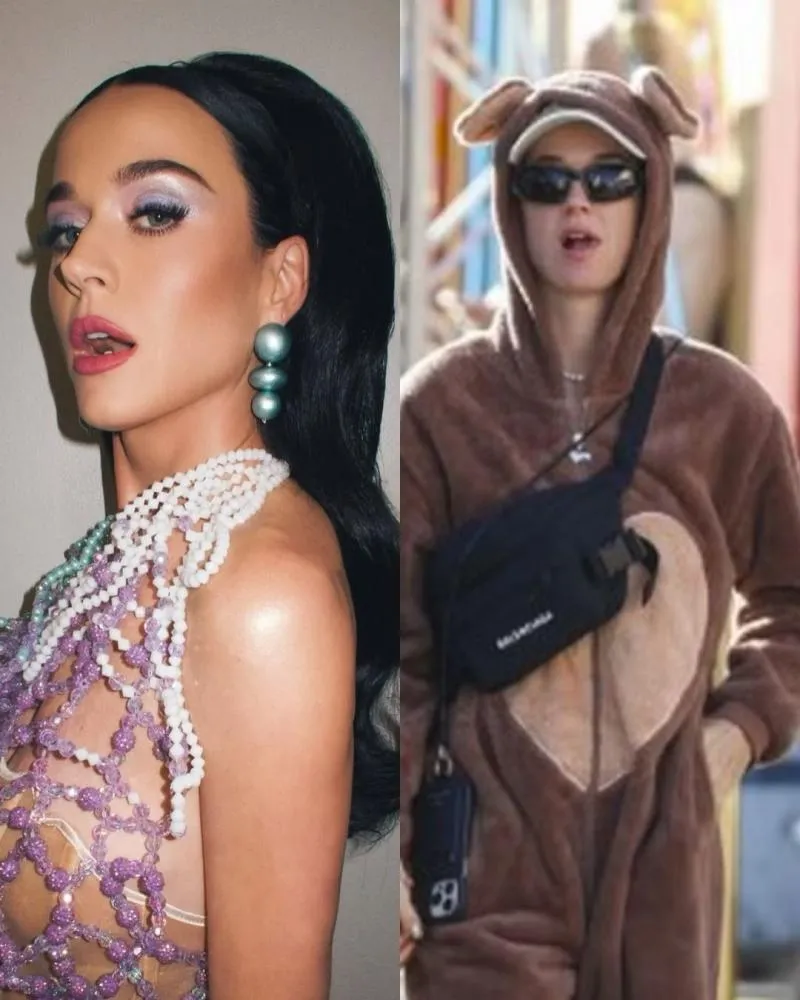 Após susto no palco, Katy Perry “se disfarça” para passear com a filha; entenda