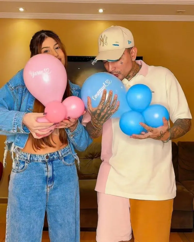 MC Guimê e Fernanda Stroschein revelam nomes para o primeiro filho do casal
