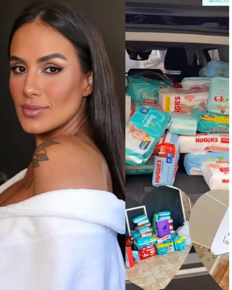 Carol Peixinho, esperando seu primeiro filho com Thiaguinho, transforma chá de bebê em ato de solidariedade