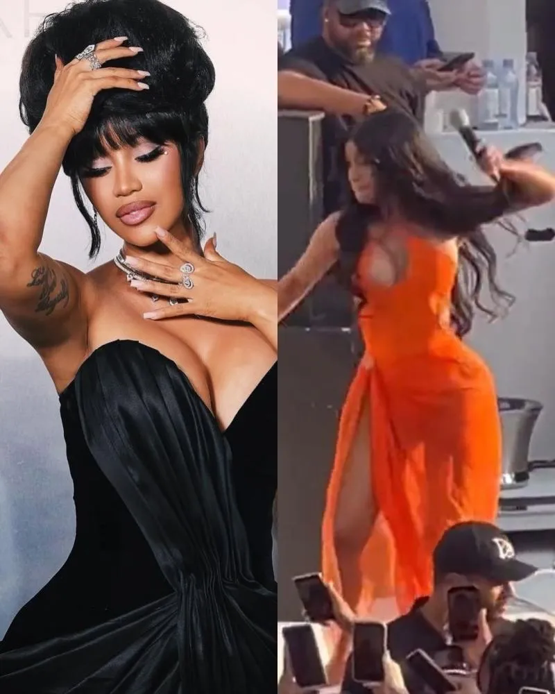 Cardi B é processada após jogar microfone em fã durante show; entenda