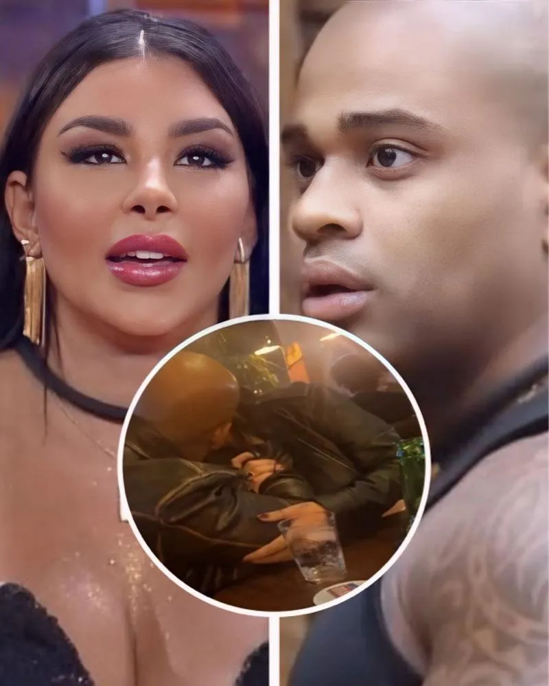 De rivais a casal do ano? Jenny Miranda e Cezar Black são flagrados aos beijos em restaurante de SP