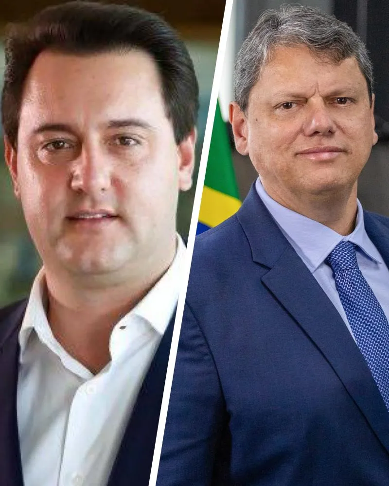 Ratinho Jr. X Tarcísio: quem você elegeria para presidência da República? 