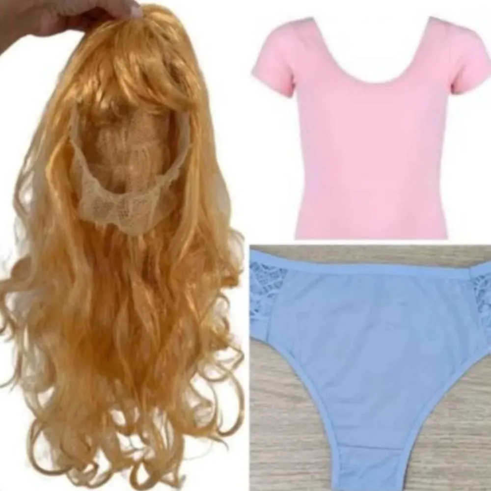 Kit pastor: peruca loira, camiseta rosa e calcinha azul é a nova aposta de fantasia da 25 de março