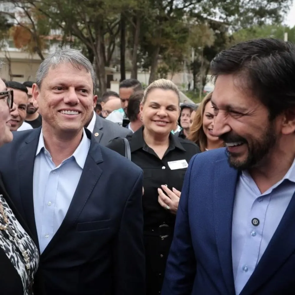 Ricardo Nunes comemora pesquisa eleitoral, mas deseja reeleger Tarcísio para governo de São Paulo