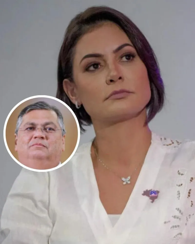 Após condenação do ex-presidente, Michelle Bolsonaro critica o Ministro Flávio Dino
