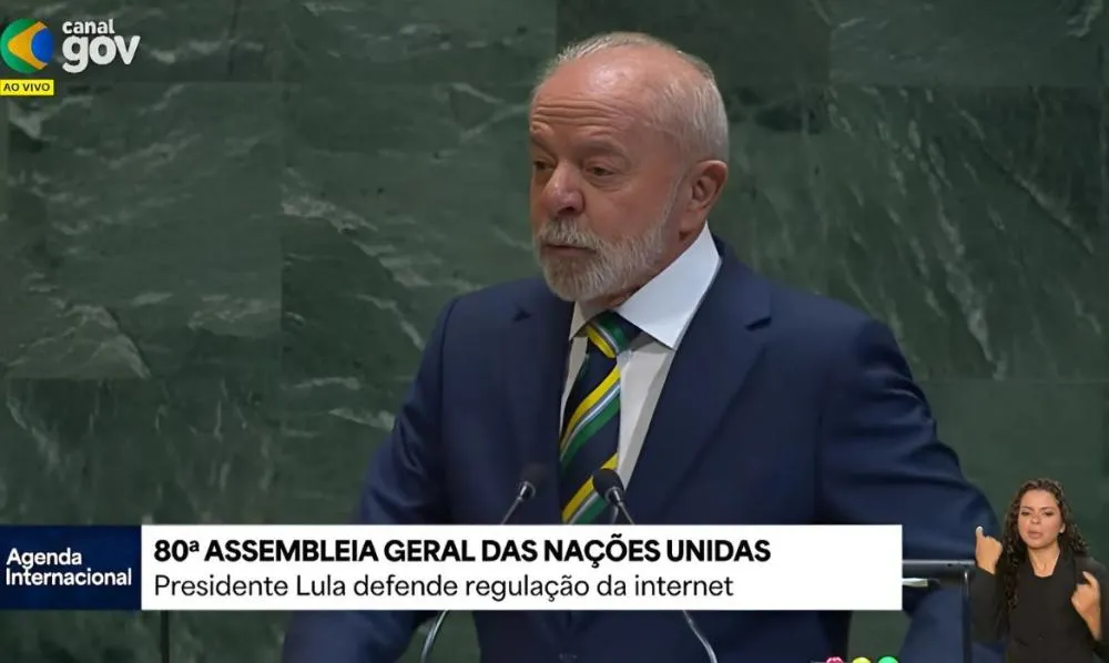 Regulamentação das redes sociais vira pauta em discurso de Lula na ONU: “Regular não é restringir a liberdade de expressão”