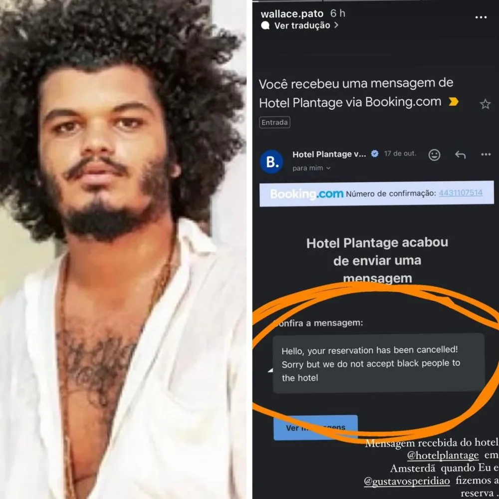 Pintor brasileiro faz reserva em hotel gringo e recebe suposto retorno racista: “Não aceitamos pessoas negras”
