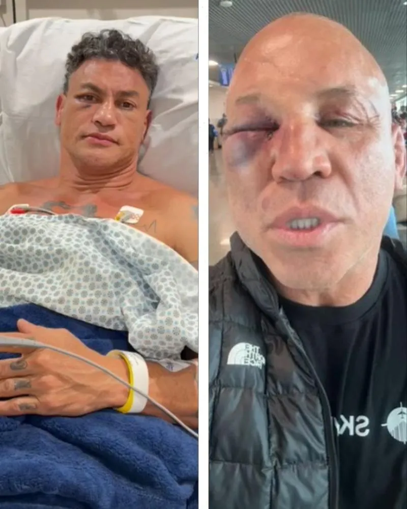 Após lutarem no ringue, Popó e Wanderlei fazem guerra de versões para justificar briga generalizada