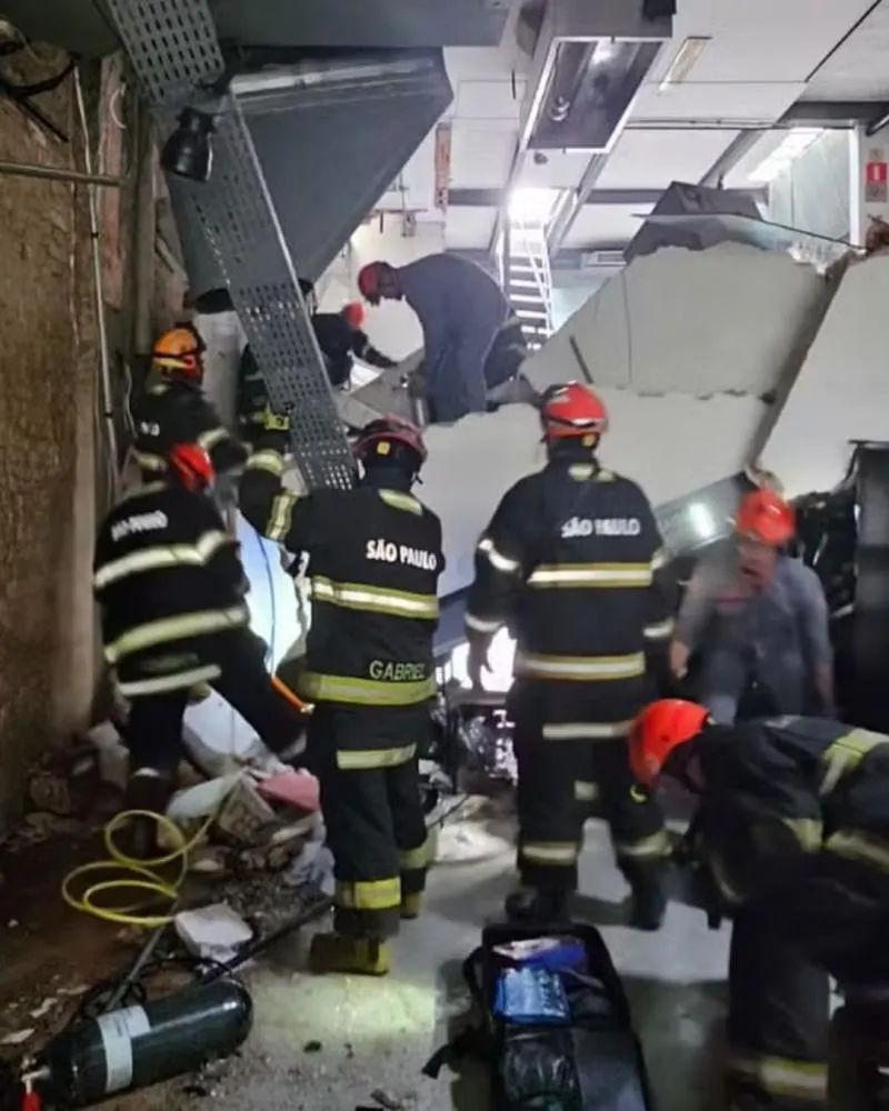Mulher morre e cinco ficam feridos em desabamento de restaurante em São Paulo