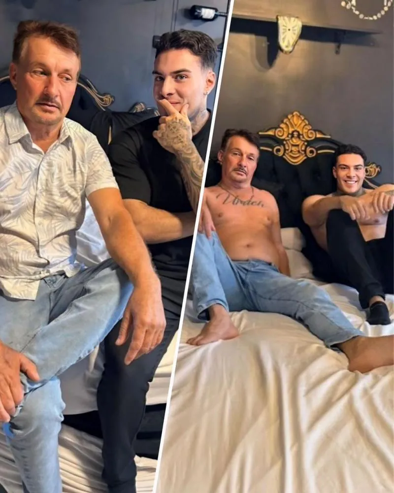Após atuar com a filha ator vai para cama com o pai de Andressa Urach