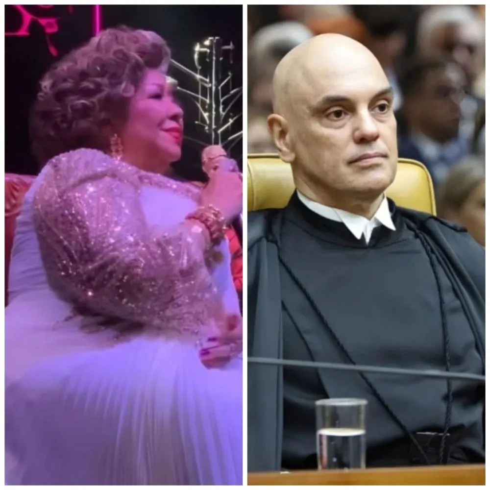 Alcione dedica show e declara apoio a Alexandre de Moraes: “Ele é amado”