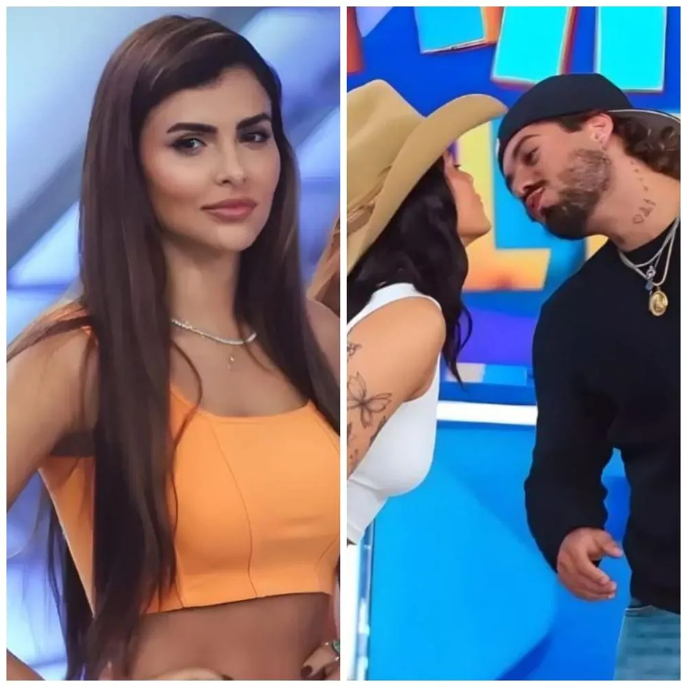 Ex-noiva de Zé Felipe presencia beijo público do cantor com Ana Castela