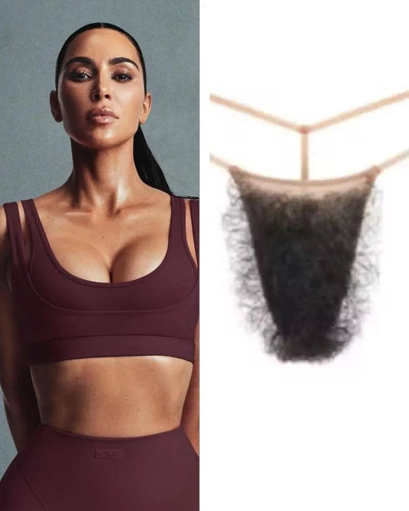 Kim Kardashian lança calcinha que simula pelos pubianos; peça custa quase 200 reais