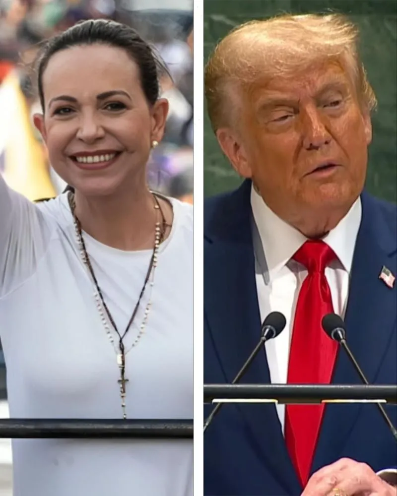 Após Nobel da Paz, Corina pede ajuda de Trump para tirar Maduro do poder na Venezuela