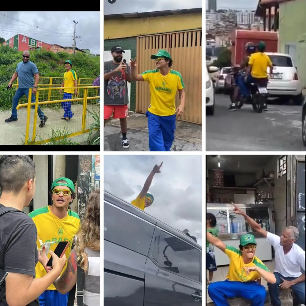 Há um mês no Brasil, Bruno Márcio passeia livremente pelas ruas de Belo Horizonte e “figurino” diverte a web: “parece o entregador de gás aqui da rua”