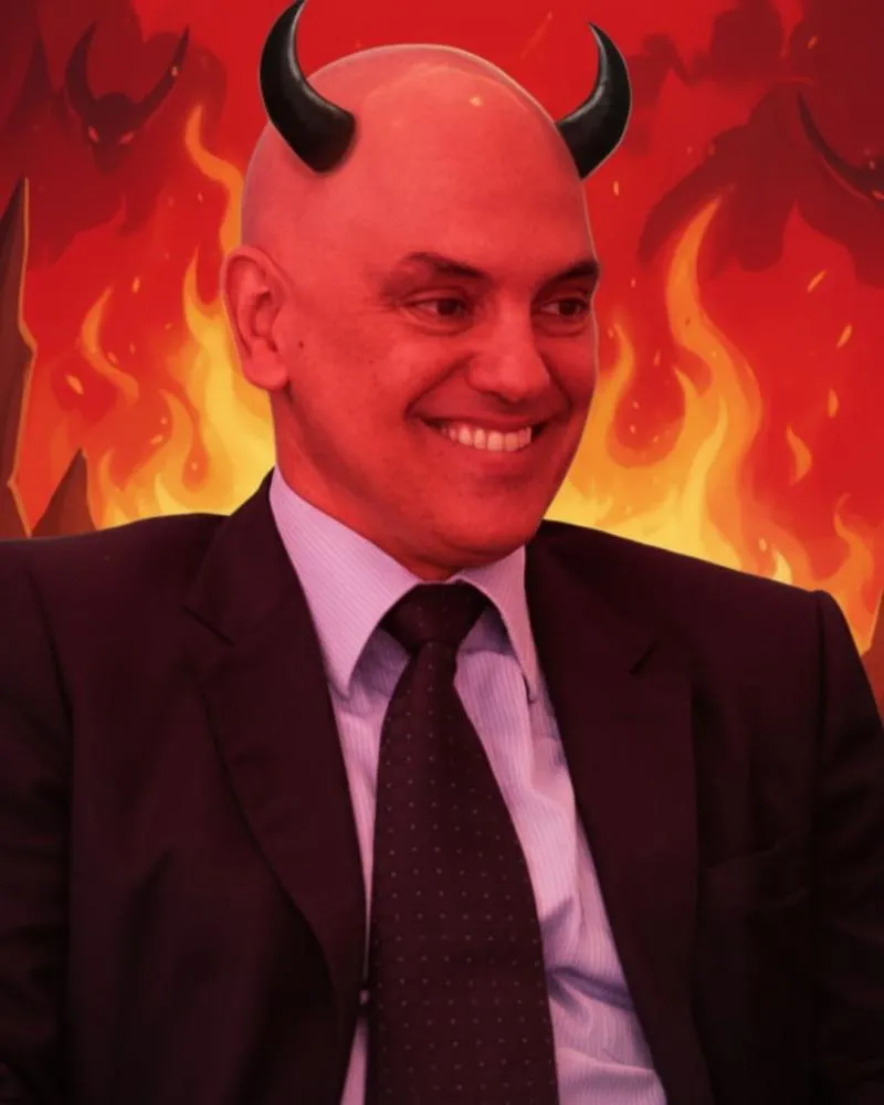 Alexandre de Moraes concede liberdade a homem que o chamou de “satanista” nas redes