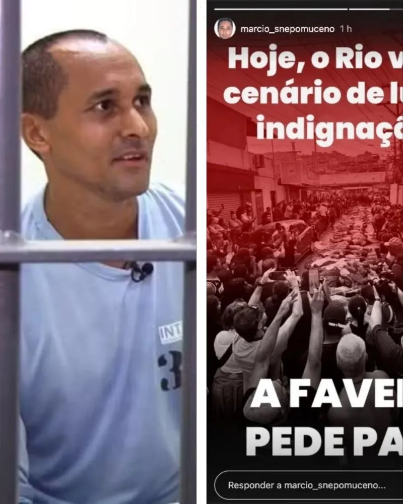 Perfil ligado ao traficante Marcinho VP, pai de Oruam, lamenta operação no Rio: “Luto e indignação”