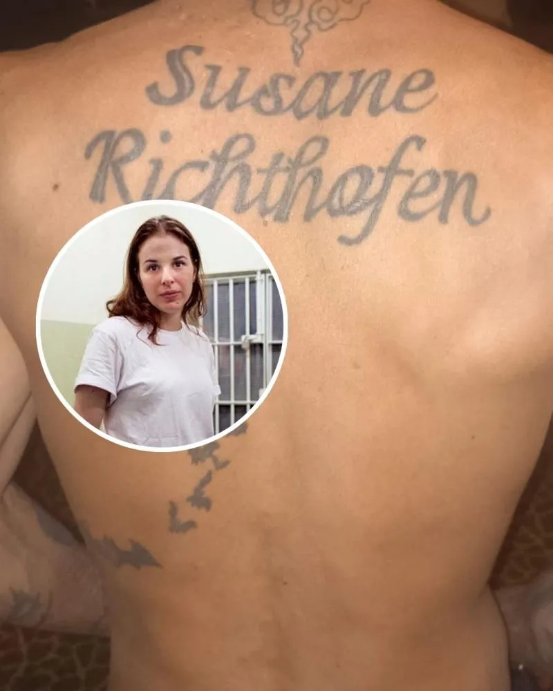 Fã nº 1 de Suzane von Richthofen tatua a assassina e batiza os filhos em homenagem ao trio criminoso
