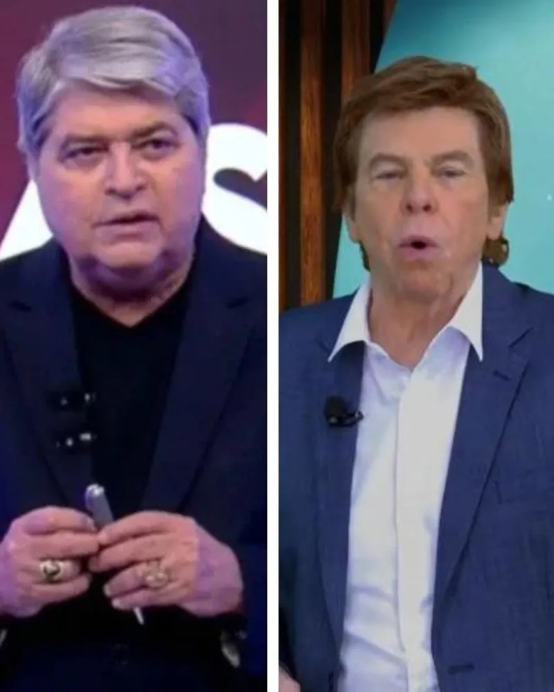 Datena provoca Nelson Rubens ao vivo: “Fantástico comunicador, mas chato pra caramba”