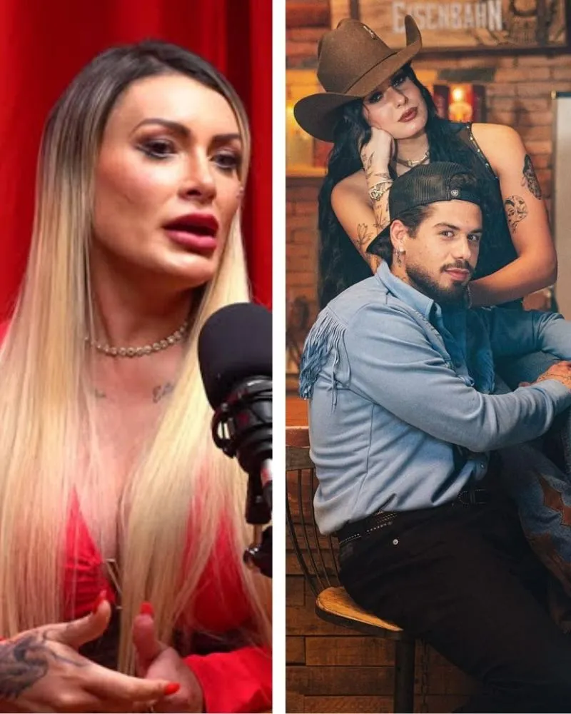“Não deve chupar uma manga bem” Andressa Urach provoca Zé Felipe e alfineta Ana Castela em podcast