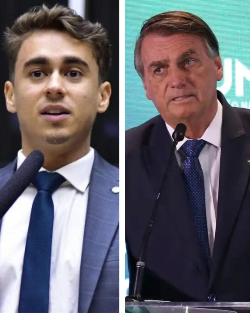 Em resposta ao STF, defesa de Bolsonaro afirma que o ex-presidente “não fez contato visual” com o celular de Nikolas Ferreira durante visita