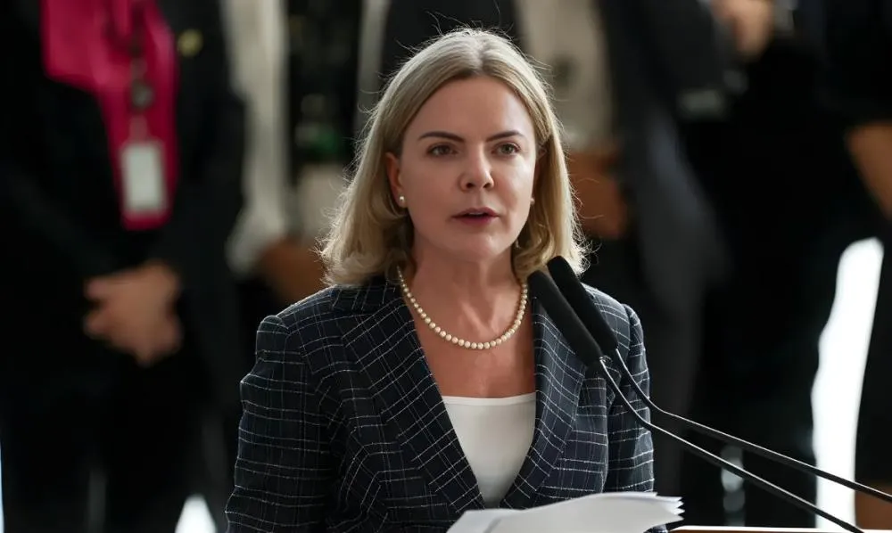 Gleisi Hoffmann denuncia 'farsa' após pronunciamento de Flávio Bolsonaro; entenda