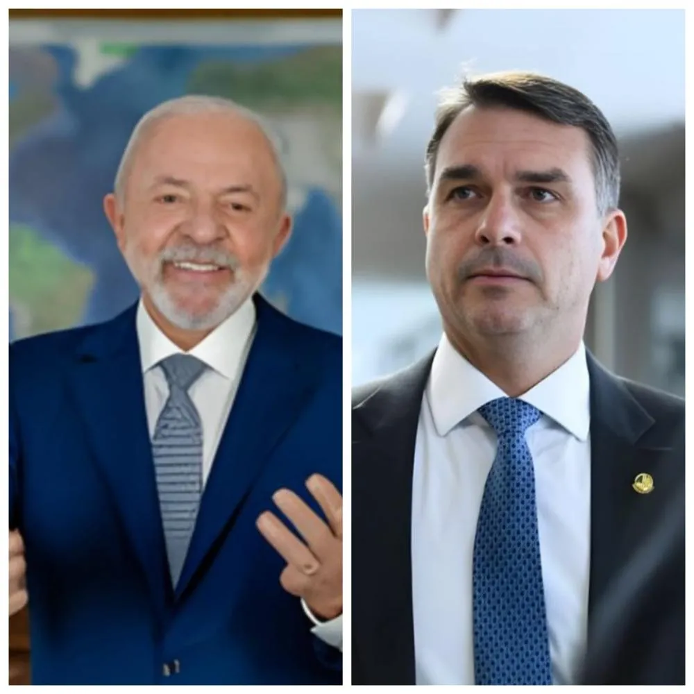 Votariam em quem? Pesquisa aponta diferença de 15 pontos entre Lula e Flávio Bolsonaro em 2º turno