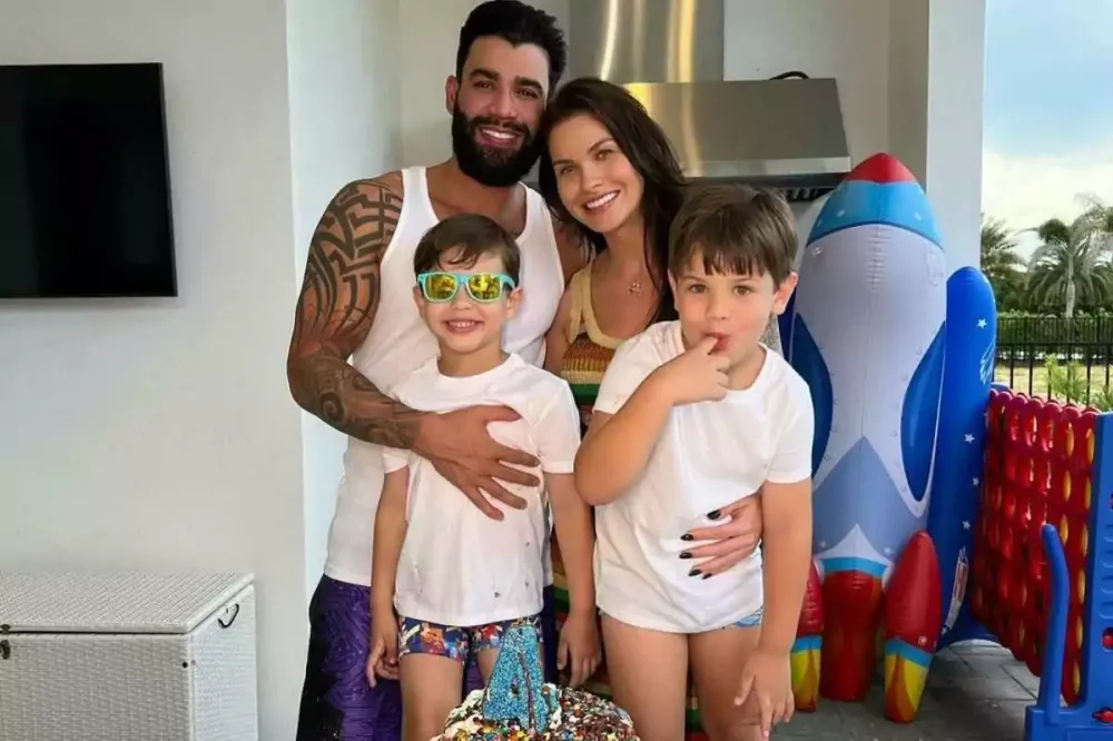 Gusttavo Lima revela que sonho dos filhos é andar de ônibus e afirma “Só andaram de jato até hoje”