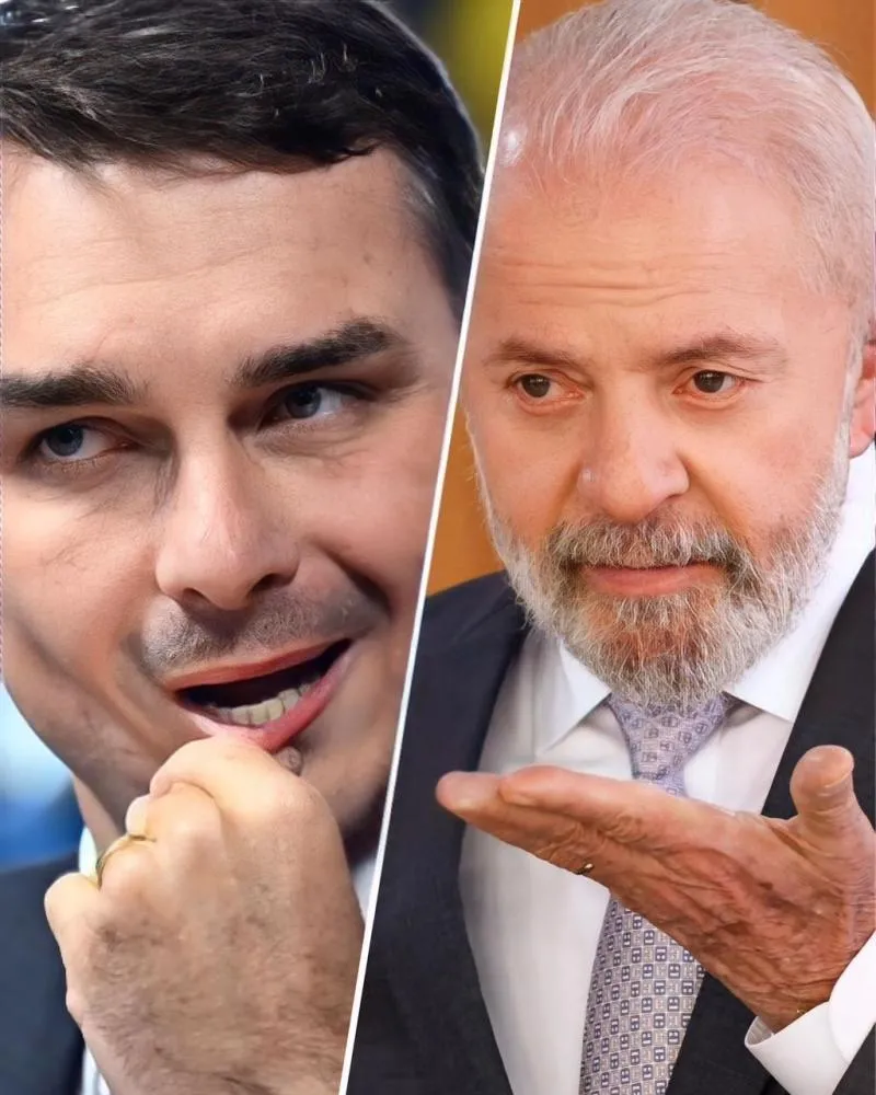 Segundo pesquisa, em disputa pela Presidência, Flávio Bolsonaro venceria Lula caso fosse hoje a votação
