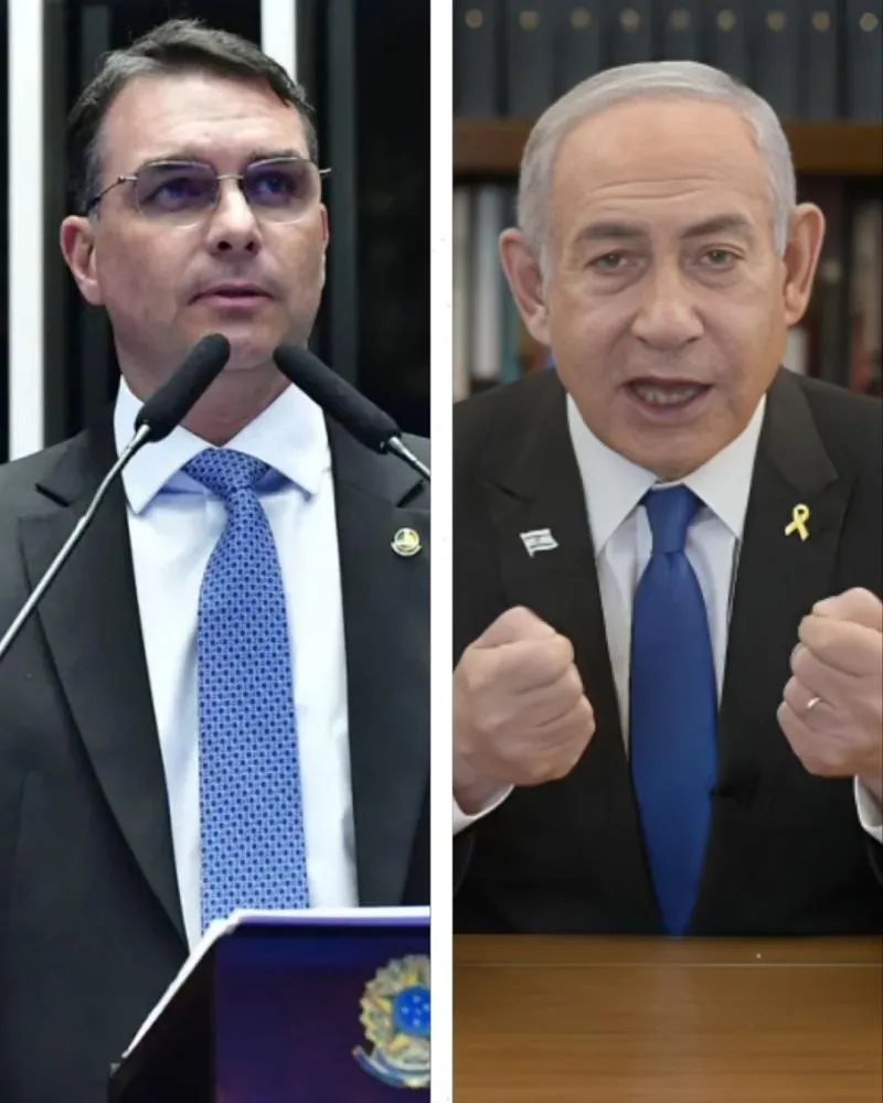 Flávio Bolsonaro estreia agenda internacional para 2026 ao lado de Netanyahu em Israel
