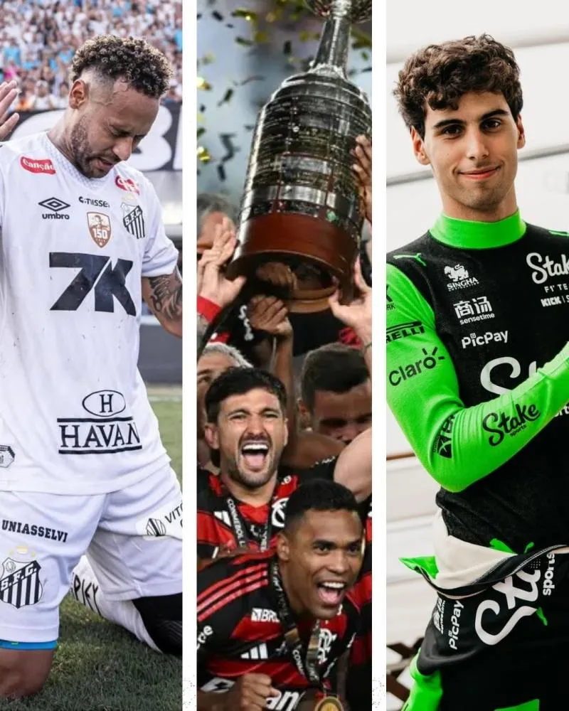 Retorno de Neymar, Bortoleto na F1, Flamengo tetra da Libertadores e mais: os momentos mais marcantes do esporte brasileiro em 2025