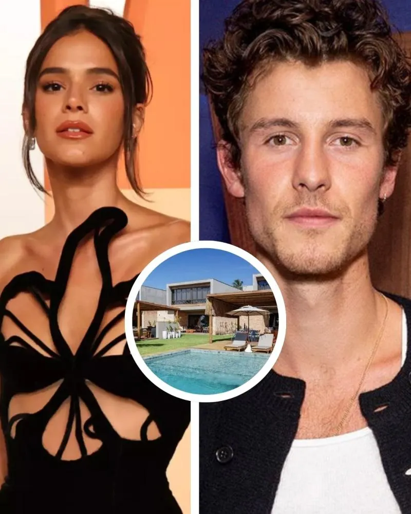 Bruna Marquezine e Shawn Mendes celebram virada em mansão de R$ 25 mil a diária