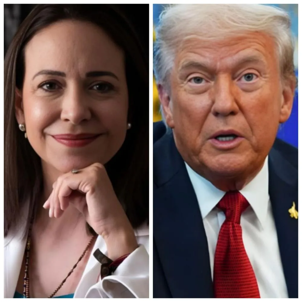 Em meio às crises com Venezuela, Trump receberá opositora de Maduro, María Corina Machado, na Casa Branca
